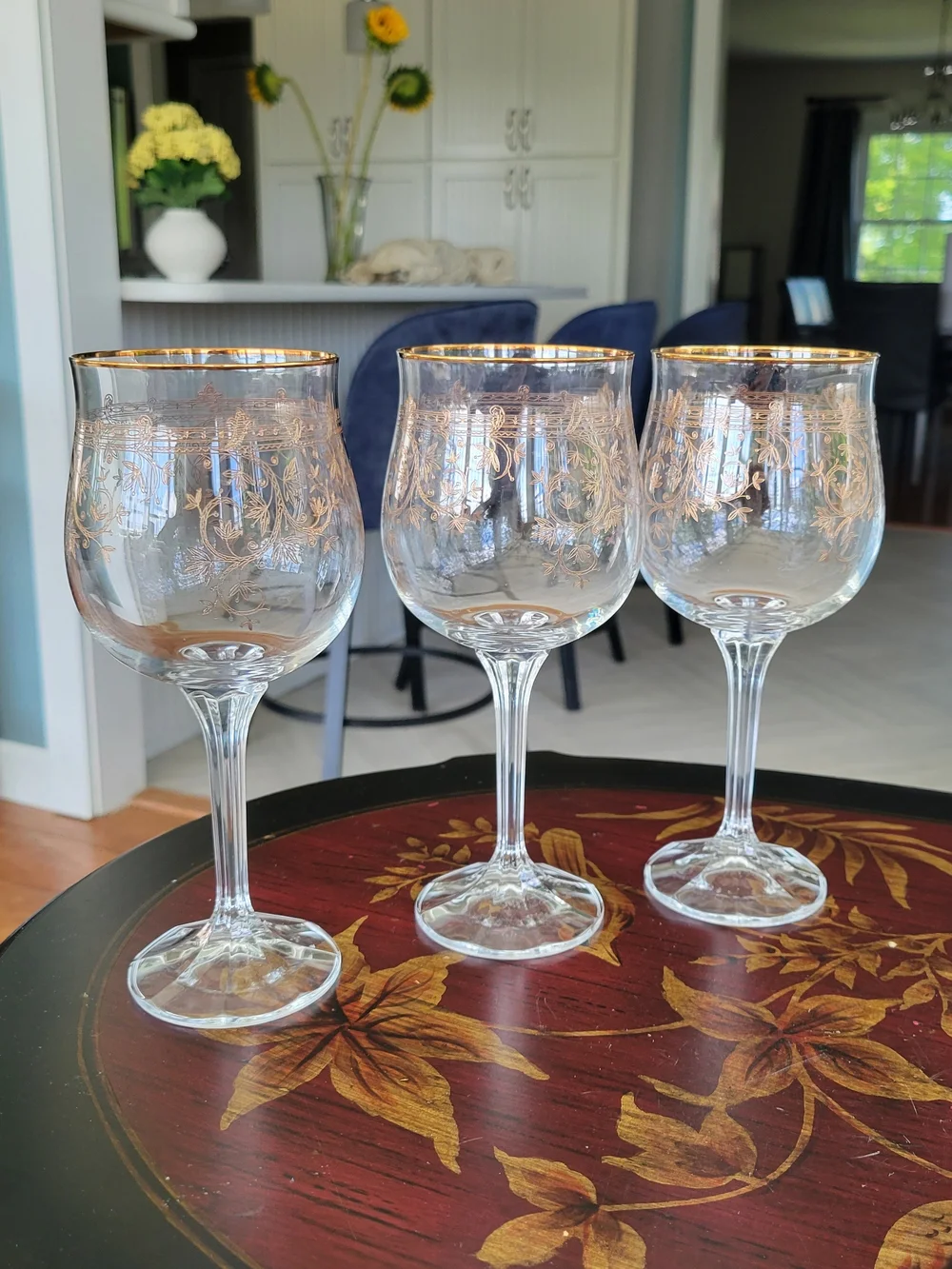 Vintage Bohemia Karolinka Czech Republic Handmade Crystal Wine Glasses– Set Of 4